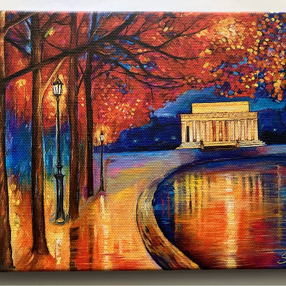 Lincoln Memorial. Magical Night. Art by Zachary Sasim